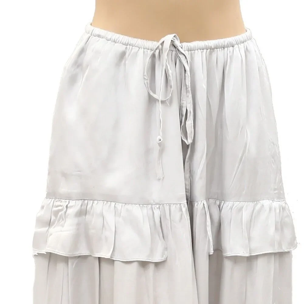 Kerri Rosenthal Athena Maxi Skirt High Waisted Ruffle Tired Pull-on M 286402